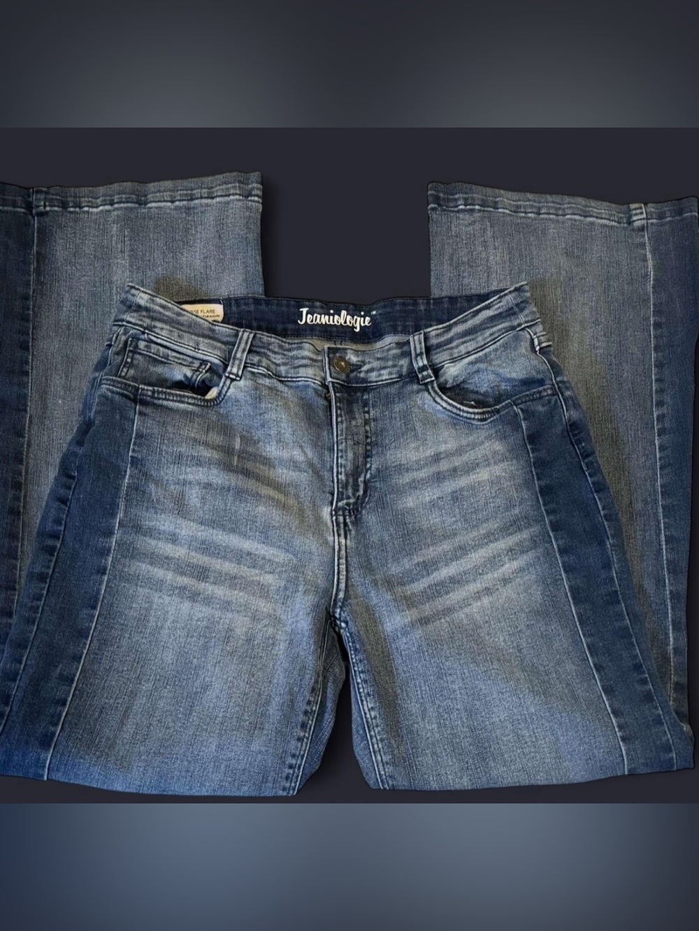 Jeaniologie Mid Rise Flare Jeans